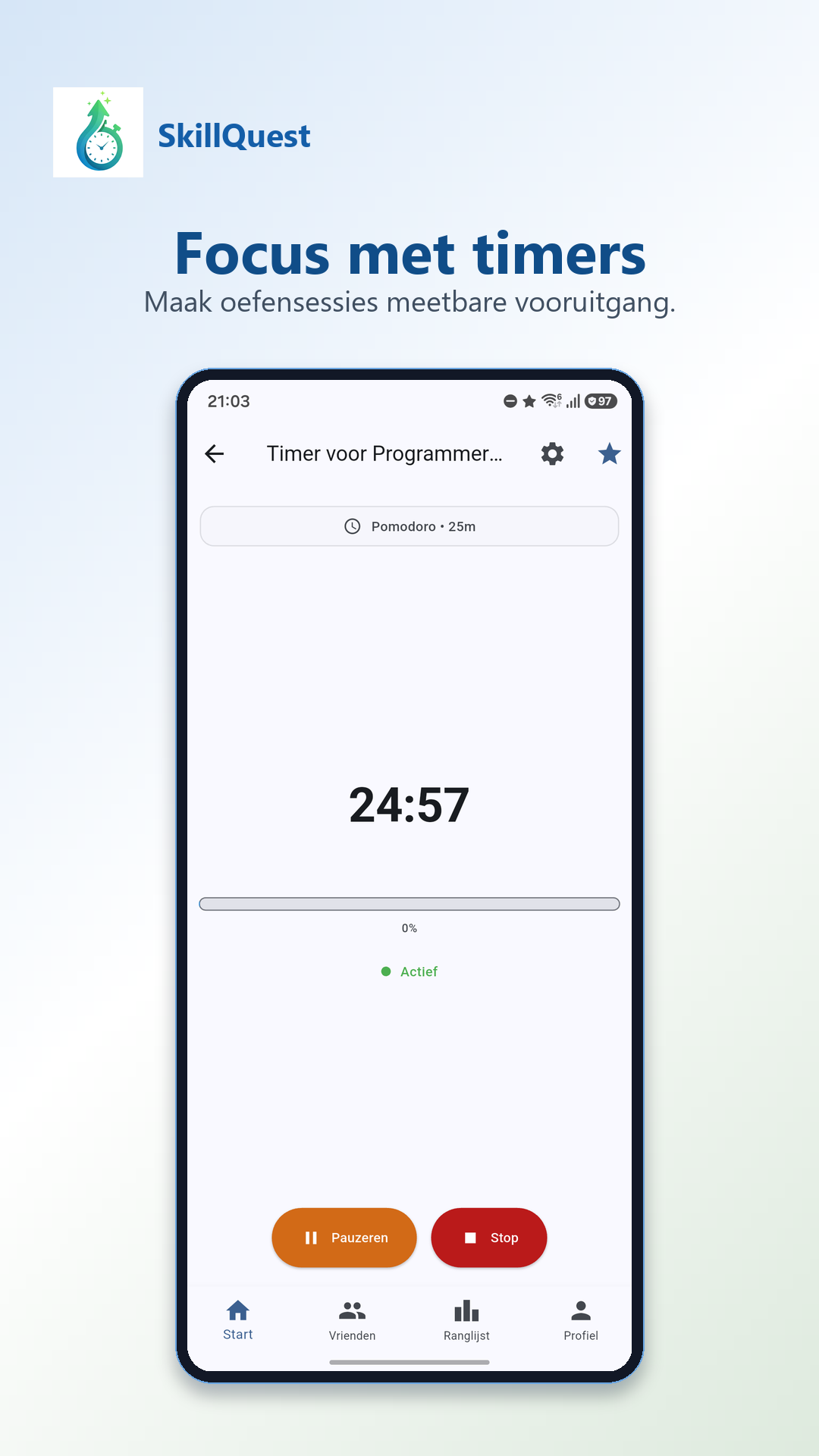 Focus met timers